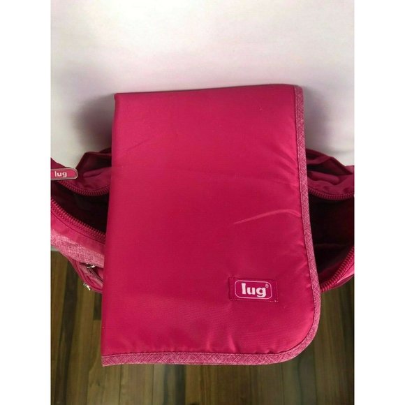 Lug Hula Hoop Diaper Bag Pink Messenger Cross Body - Picture 4 of 7